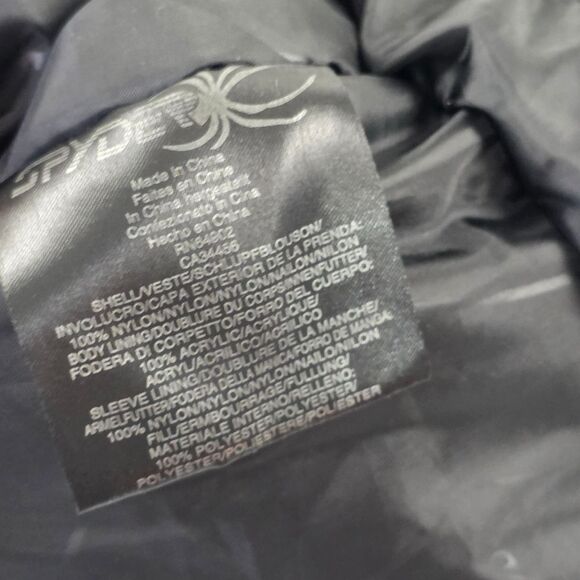 Women "Spyder" Powder Blue/white, Heavy Winter Snowboard Ski Full Zip Jacket 2XL - Picture 14 of 14